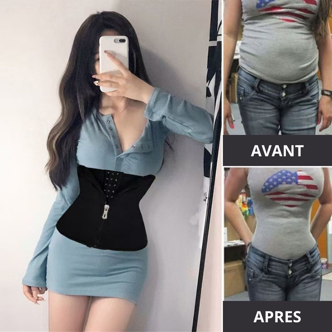 Corset gainant femme sans armatures – Ceinture amincissante réglable et respirante - Beautifera
